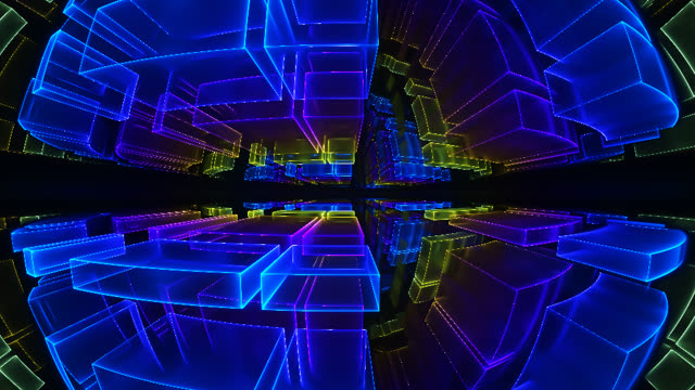 Colorful Sideways City shader